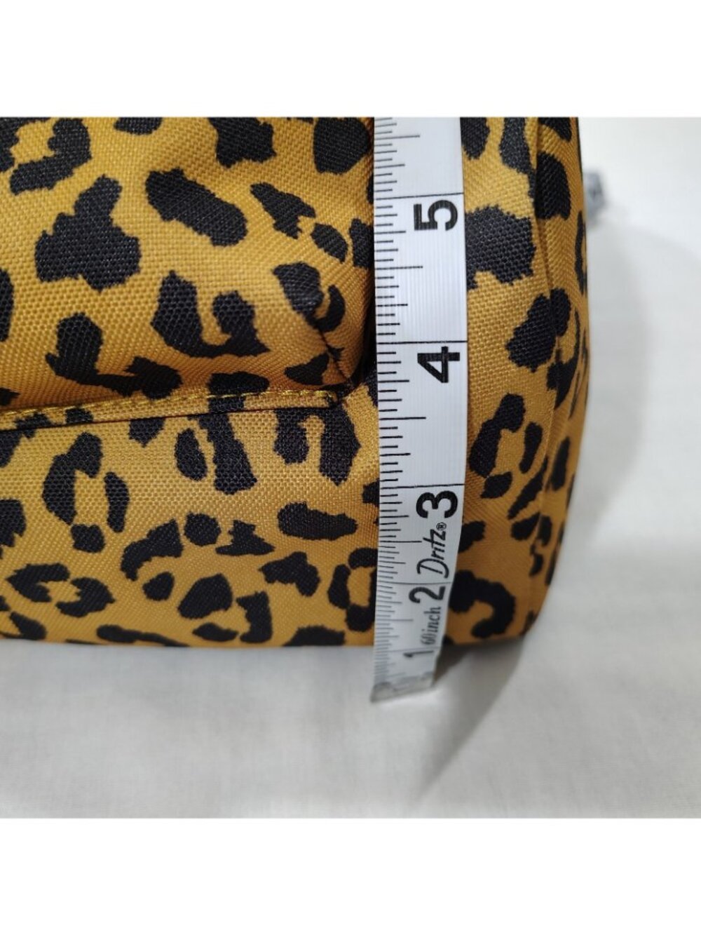 No Boundaries Cargo Backpack Leopard Print Yellow Black Magnetic Snap Pockets - Picture 16 of 16